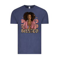 Vintage Denim blessed black woman Vintage Tee - Artiststas