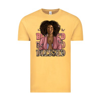 Vintage Mustard blessed black woman Vintage Tee - Artiststas