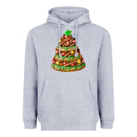 Heather Grey chocolate christmas cookie cake Heavyweight Hoodie - FaDigitalArtStudio