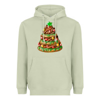 Matcha chocolate christmas cookie cake Heavyweight Hoodie - FaDigitalArtStudio
