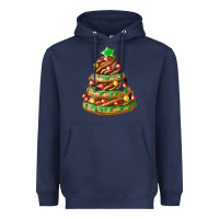 Navy chocolate christmas cookie cake Heavyweight Hoodie - FaDigitalArtStudio