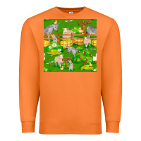 Carrot farm life seamless pattern Premium Sweatshirt - FaDigitalArtStudio