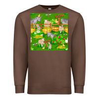 Chestnut farm life seamless pattern Premium Sweatshirt - FaDigitalArtStudio