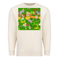 Sandshell farm life seamless pattern Premium Sweatshirt - FaDigitalArtStudio
