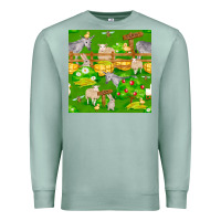 Seafoam farm life seamless pattern Premium Sweatshirt - FaDigitalArtStudio