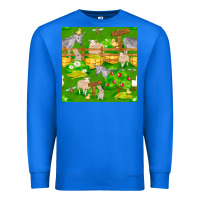 True Royal farm life seamless pattern Premium Sweatshirt - FaDigitalArtStudio