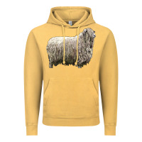 Vintage Mustard lincoln sheep Vintage Hoodie - LillyAllenDesigns