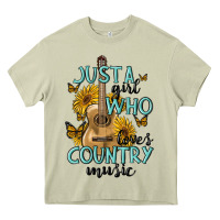 Mossy just a girl who loves country music Heavy Core Tee - MaliasSmallBusiness