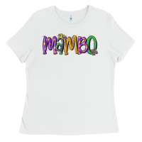 White mardi gras mambo Ladies Tee - MaliasSmallBusiness