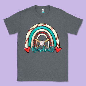 Baseball Rainbow Classic Tee Designed By Ranaportraitstore