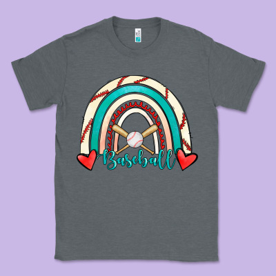 Baseball Rainbow Classic Tee Designed By Ranaportraitstore