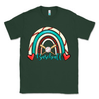 Sports Green Baseball Rainbow Classic Tee - RanaPortraitStore