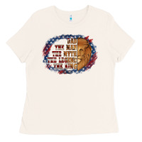 Bone dad the man american flag Ladies Tee - Jasminsmagicworld