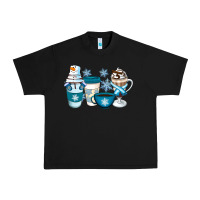 Black Winter Coffee Cups Urban Heavy Tee - Artiststas