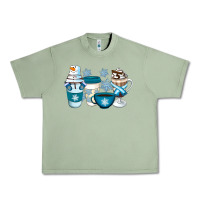 Oil Green Winter Coffee Cups Urban Heavy Tee - Artiststas