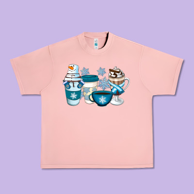 Winter Coffee Cups Urban Heavy Tee Designed By Artiststas