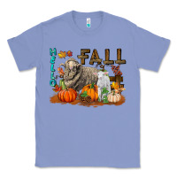 Colony Blue Hello Fall Merino Wool Sheep Classic Tee - LillyAllenDesigns