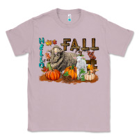 Lilac Hello Fall Merino Wool Sheep Classic Tee - LillyAllenDesigns
