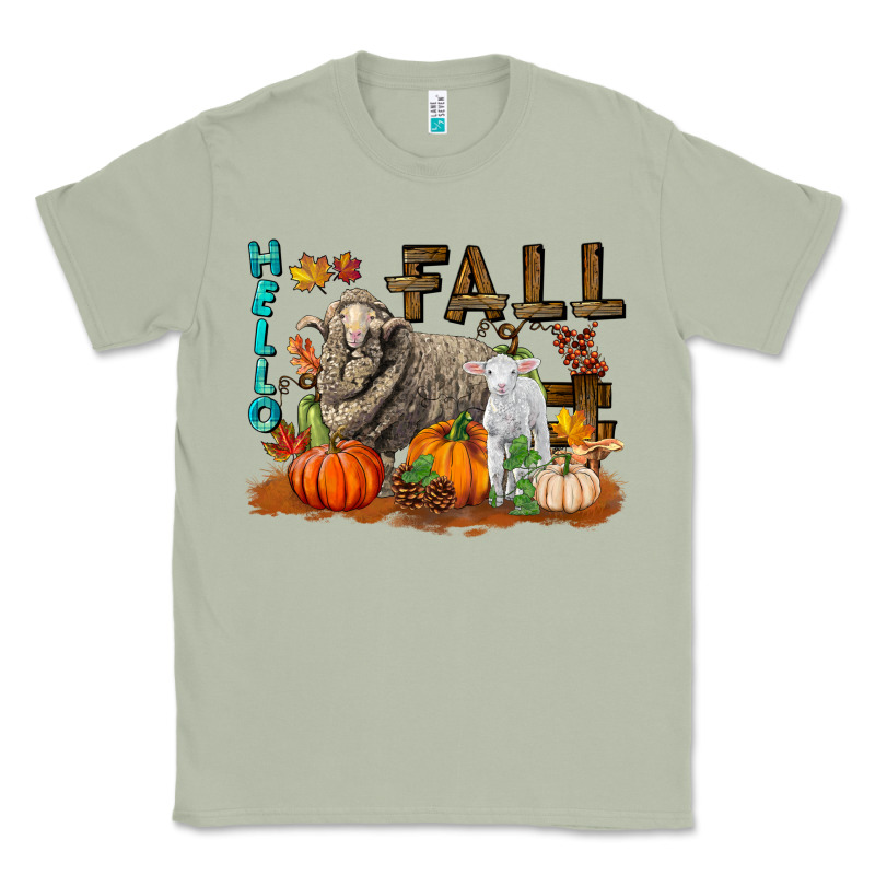 Hello Fall Merino Wool Sheep Classic Tee by LillyAllenDesigns | Teevron