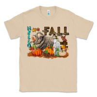 Mushroom Hello Fall Merino Wool Sheep Classic Tee - LillyAllenDesigns