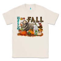 Natural Hello Fall Merino Wool Sheep Classic Tee - LillyAllenDesigns