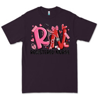 Plum rn registered nurse valentines day Premium Tee - MaliasSmallBusiness