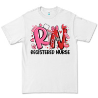 White rn registered nurse valentines day Premium Tee - MaliasSmallBusiness