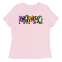 Bubblegum Pink mardi gras mambo Ladies Tee - MaliasSmallBusiness