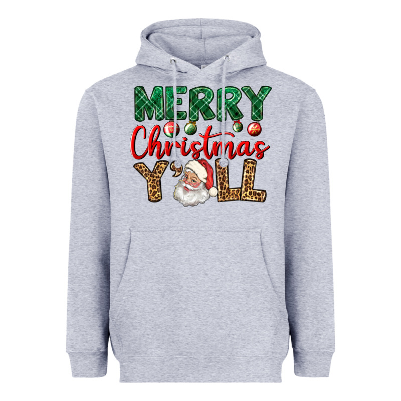 Merry Christmas Y'all Heavyweight Hoodie by BundleAndBundleShop | Teevron
