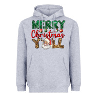 Heather Grey merry christmas y'all Heavyweight Hoodie - BundleAndBundleShop