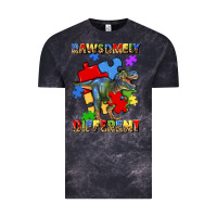Cloud Black rawsomely different autism t rex Vintage Tee - Artiststas