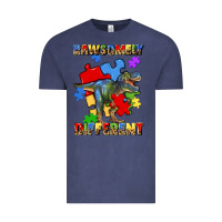 Vintage Denim rawsomely different autism t rex Vintage Tee - Artiststas