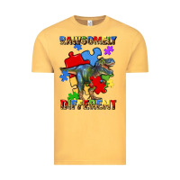 Vintage Mustard rawsomely different autism t rex Vintage Tee - Artiststas