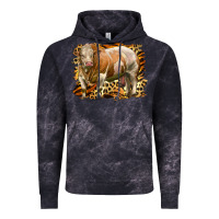Cloud Black western simmental bull Vintage Hoodie - LillyAllenDesigns