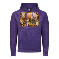 Cloud Purple western simmental bull Vintage Hoodie - LillyAllenDesigns