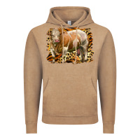 Vintage Coffee western simmental bull Vintage Hoodie - LillyAllenDesigns