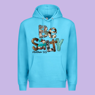 Be Salty Matthew 5:13 Premium Hoodie Designed By Fadigitalartstudio