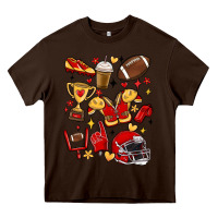 Chocolate Brown i'm a hot mess, always stressed,and proudly a foot Heavy Core Tee - MaliasSmallBusiness