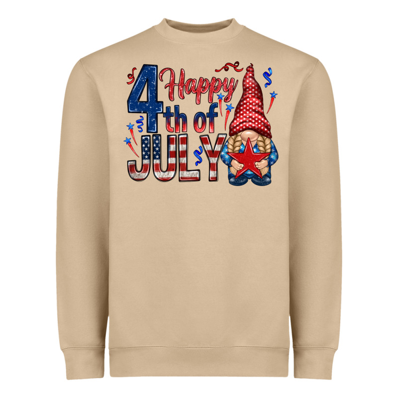 Happy 4th Of July With Gnome Heavyweight Sweatshirt by HowdyJamesFarm | Teevron