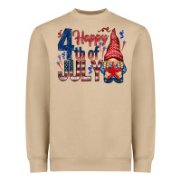 Mushroom Happy 4th Of July with gnome Heavyweight Sweatshirt - HowdyJamesFarm