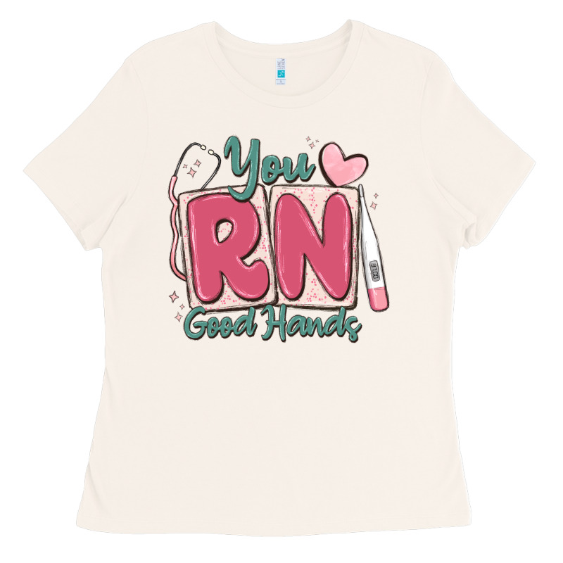 You Rn Good Hands Registered Nurse Ladies Tee by MaliasSmallBusiness | Teevron