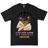 Black a well read woman is a dangerous creature Premium Tee - MaliasSmallBusiness