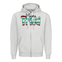 Dove Grey Mama Tried Zipper Hoodie - CowCowDesign