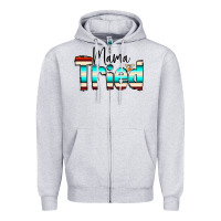 Heather Grey Mama Tried Zipper Hoodie - CowCowDesign