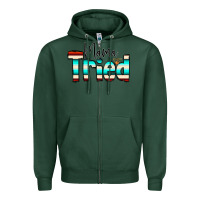 Sports Green Mama Tried Zipper Hoodie - CowCowDesign
