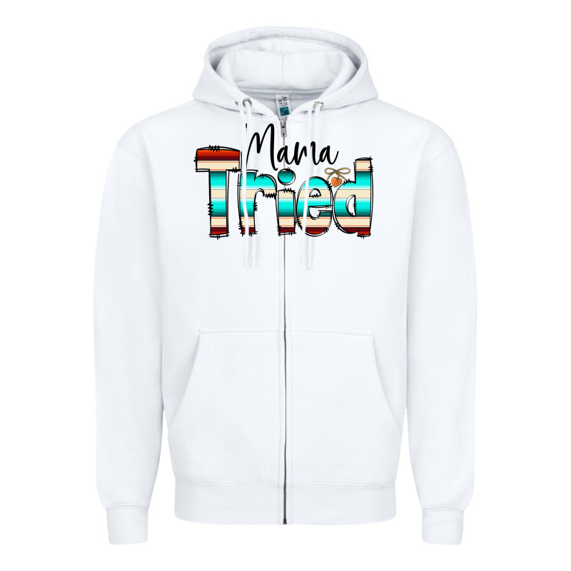 Mama Tried Zipper Hoodie by CowCowDesign | Teevron