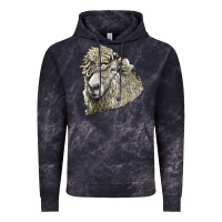 Cloud Black lincoln sheep head Vintage Hoodie - LillyAllenDesigns