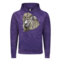 Cloud Purple lincoln sheep head Vintage Hoodie - LillyAllenDesigns