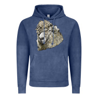 Vintage Denim lincoln sheep head Vintage Hoodie - LillyAllenDesigns