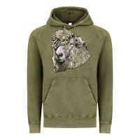 Vintage Olive lincoln sheep head Vintage Hoodie - LillyAllenDesigns